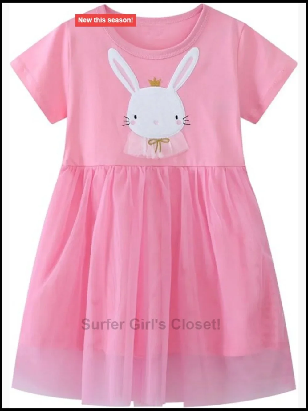 Toddler Girls Cotton Embroidered Applique Casual Dress